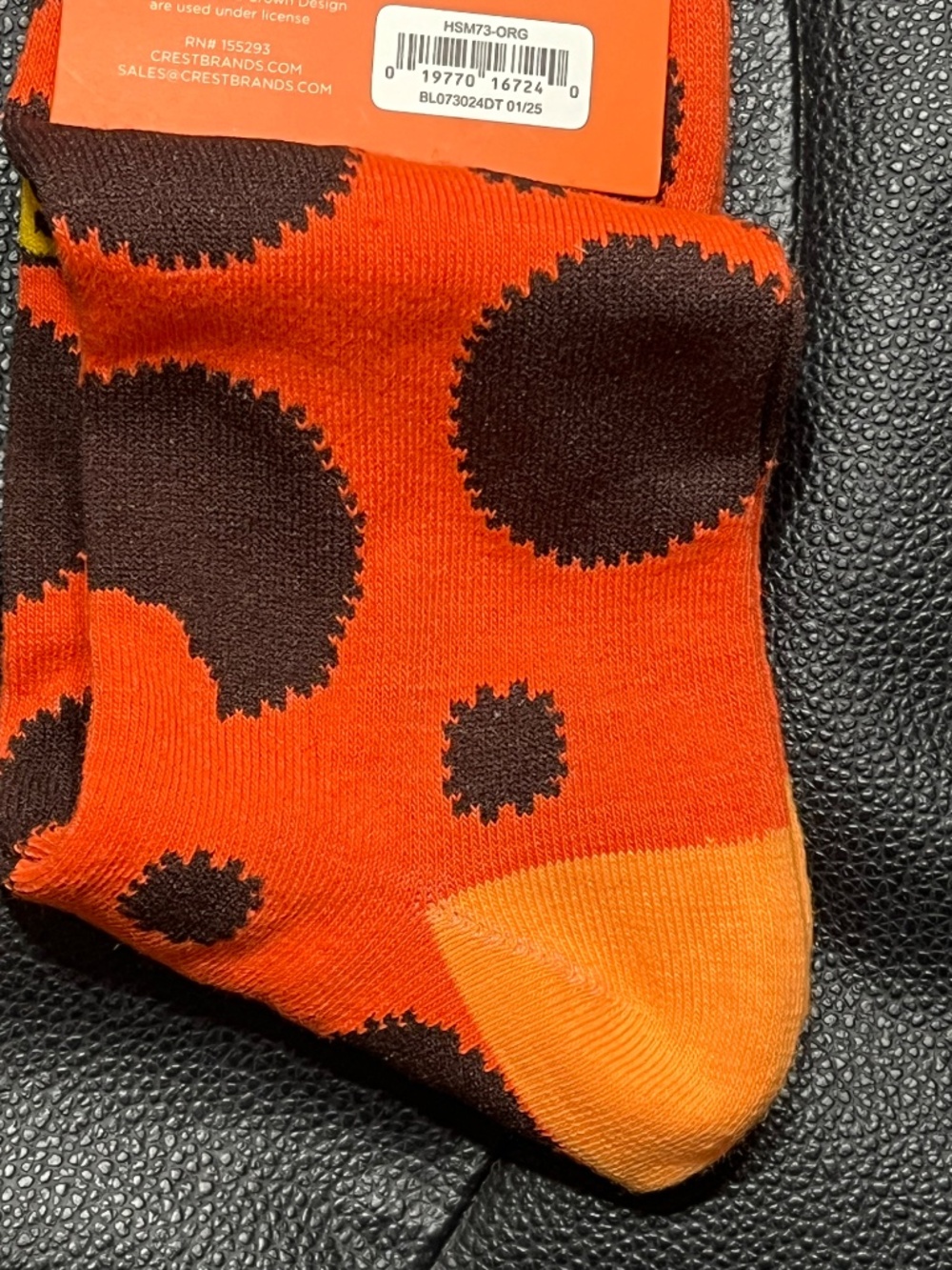 Reese’s Peanut Butter Cup Socks • Novelty Crew Socks • NEW With Tags - Picture 4 of 5